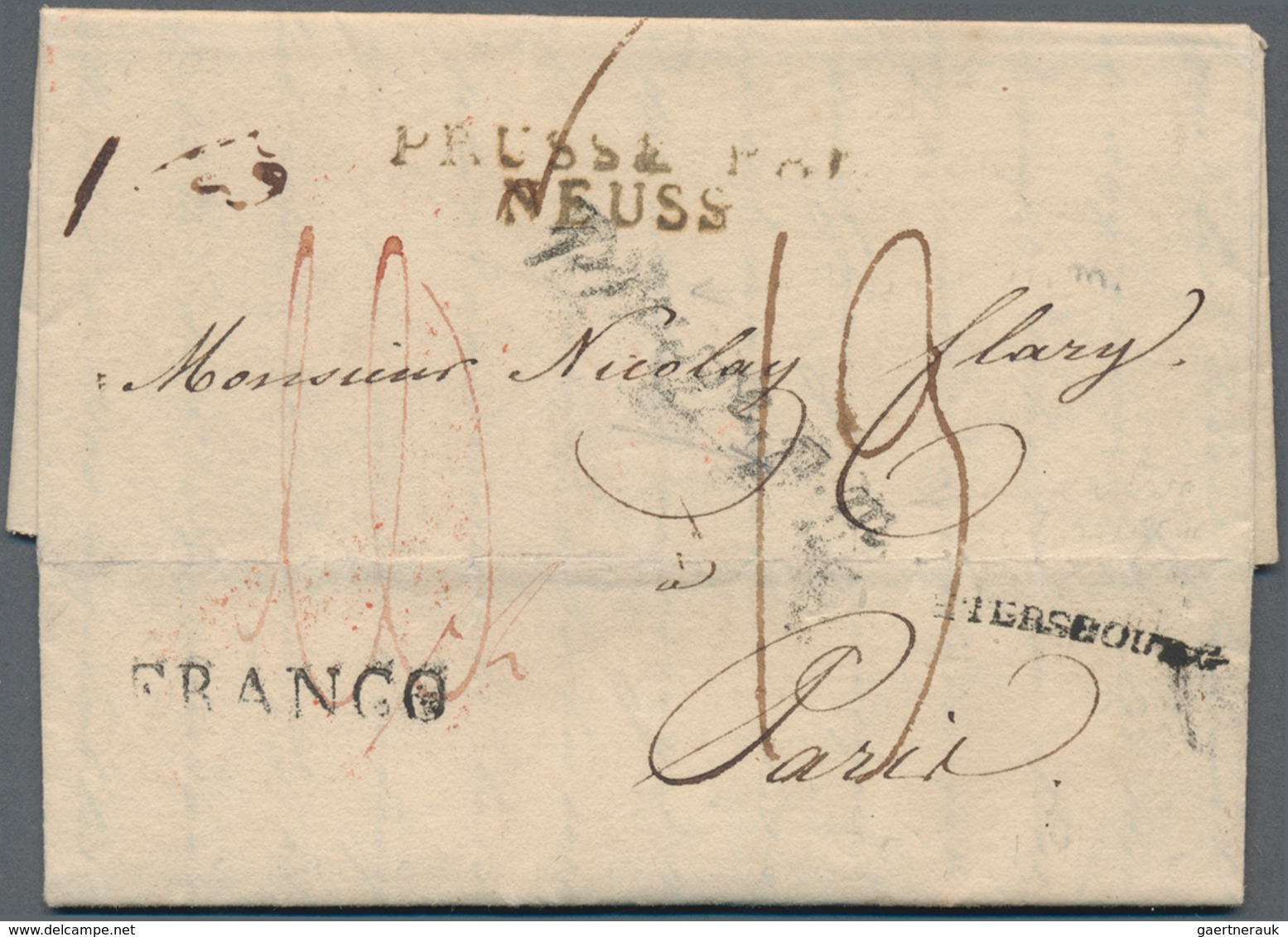 Russland - Vorphilatelie: 1810. Folded Entire Written From St Petersburg Dated '22nd Feb 1810' Addre - ...-1857 Prephilately