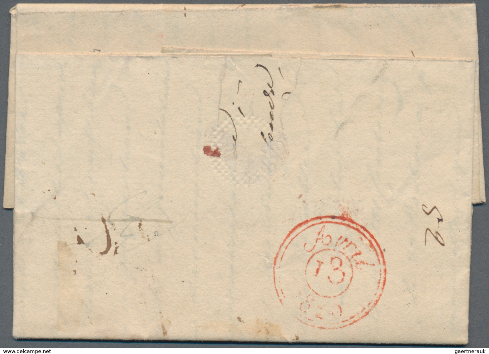 Russland - Vorphilatelie: 1810. Folded Entire Written From St Petersburg Dated '22nd Feb 1810' Addre - ...-1857 Prephilately