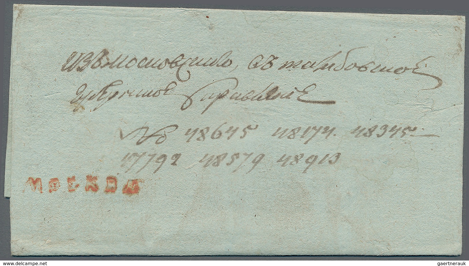 Russland - Vorphilatelie: 1813/16 Two Covers Sent From Moscow With Two Different Red Single Line Can - ...-1857 Prephilately