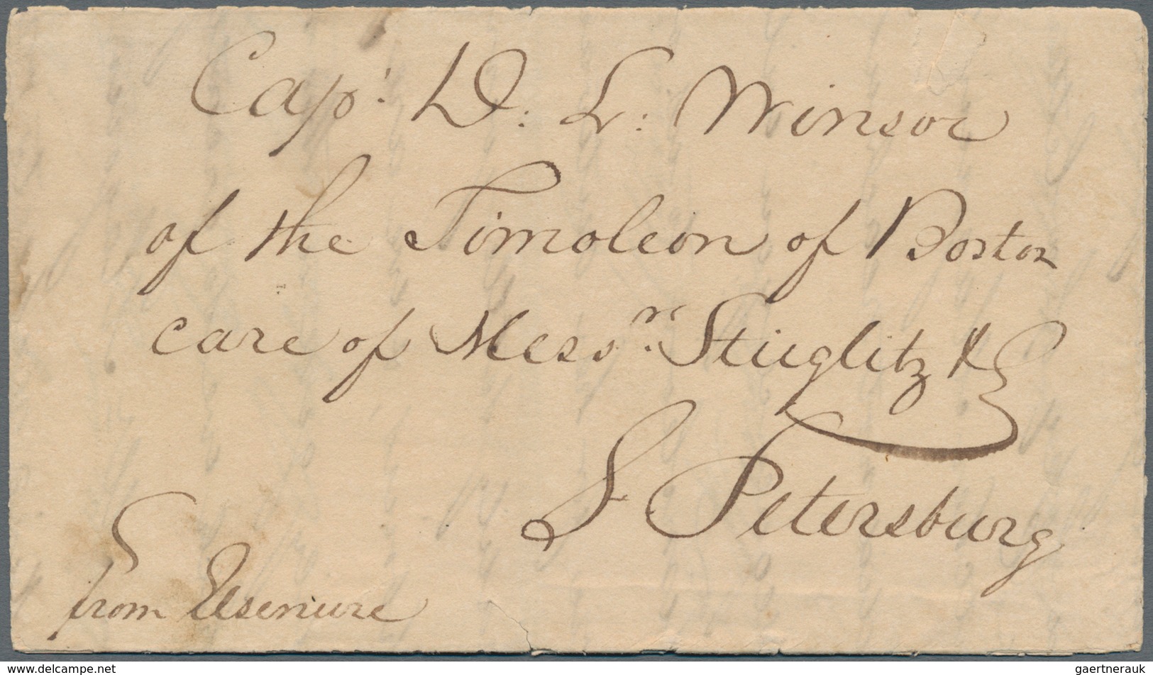 Russland - Vorphilatelie: 1835. Folded Letter From "KRONSHTADT, 21 JULY 1835" To COPENHAGEN, "Tilsit - ...-1857 Préphilatélie