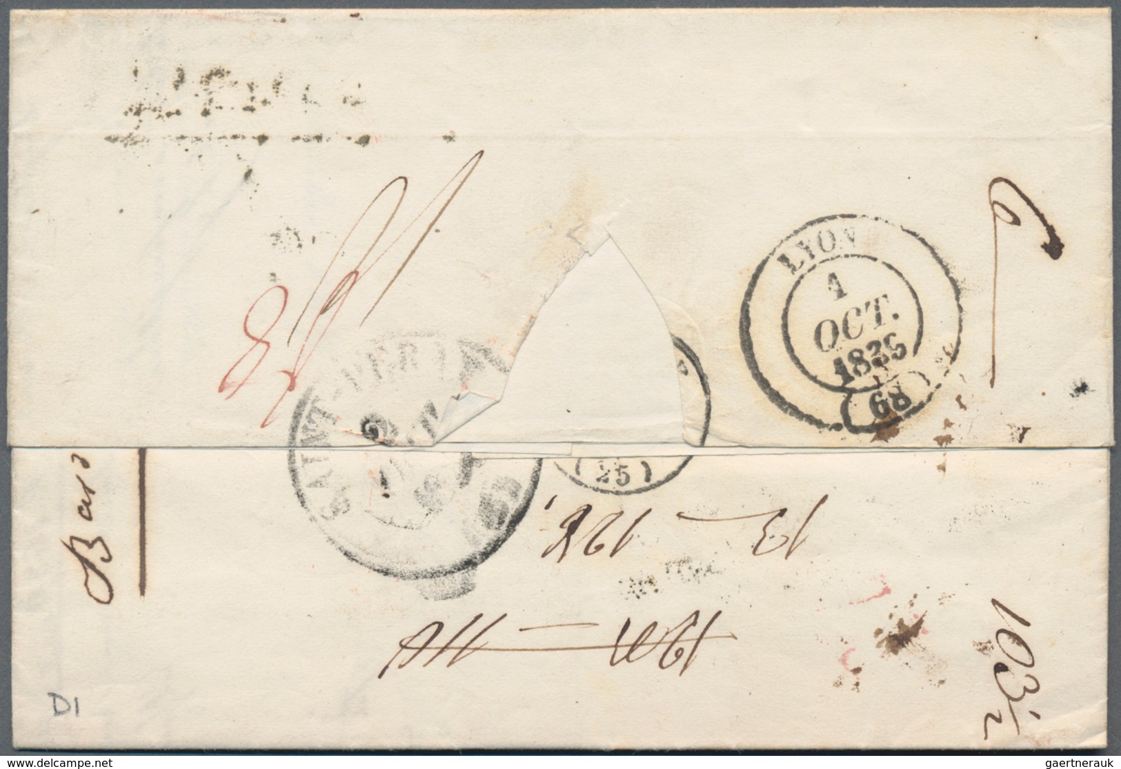 Russland - Vorphilatelie: 1839. Folded Entire Written From St. Petersburg Dated '5th Sept 1839' Addr - ...-1857 Prephilately