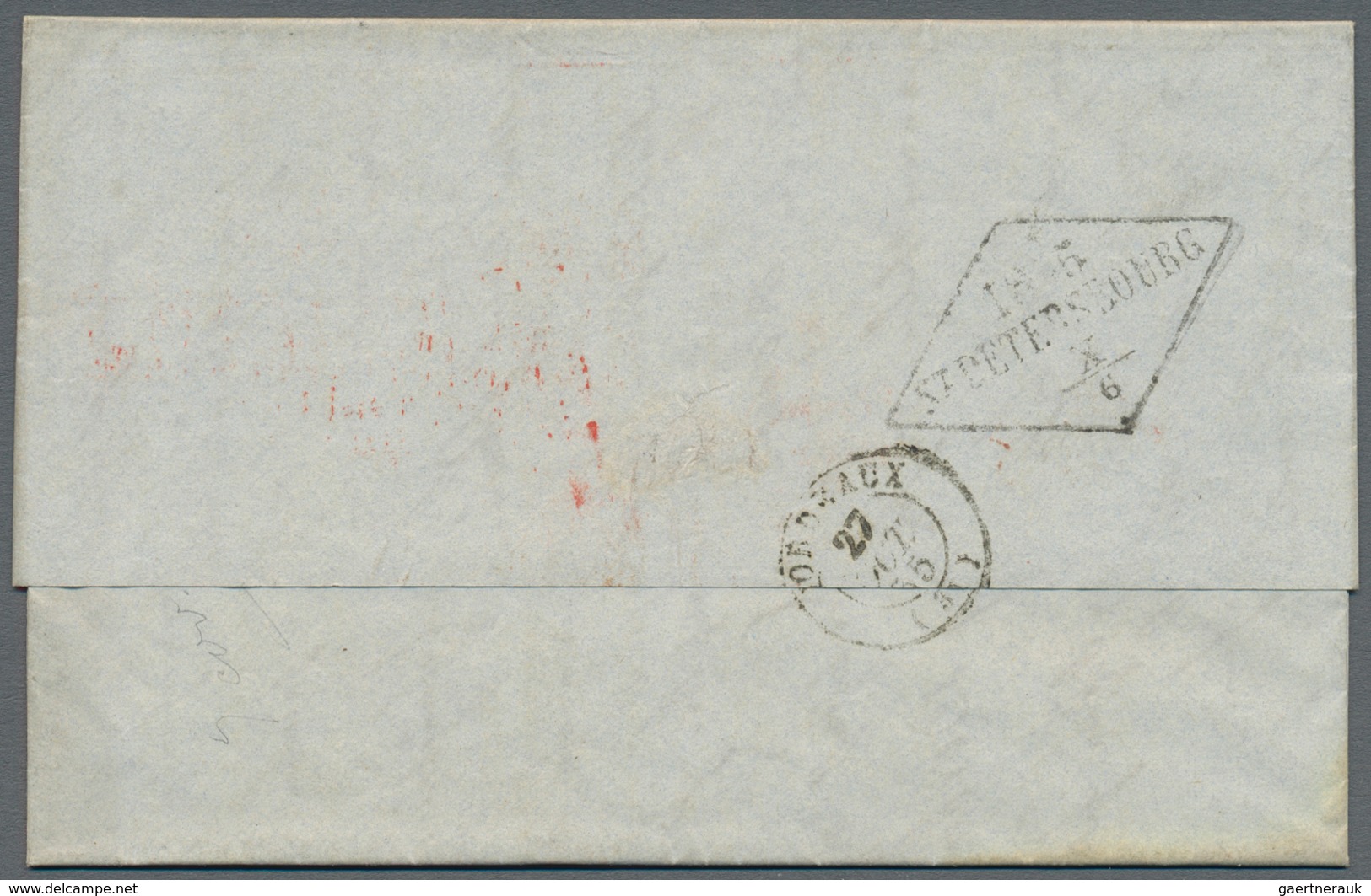 Russland - Vorphilatelie: 1845/56 Four Covers All Sent From/to St. Petersburg With Different Cancels - ...-1857 Vorphilatelie