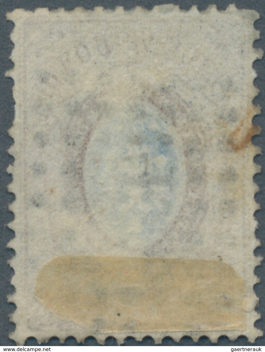 Russland: 1858 10 Kop. Brown With Dotted Numbered Square Cancel 483 Subcov (Tver), Two Teeth Are Mis - Autres & Non Classés