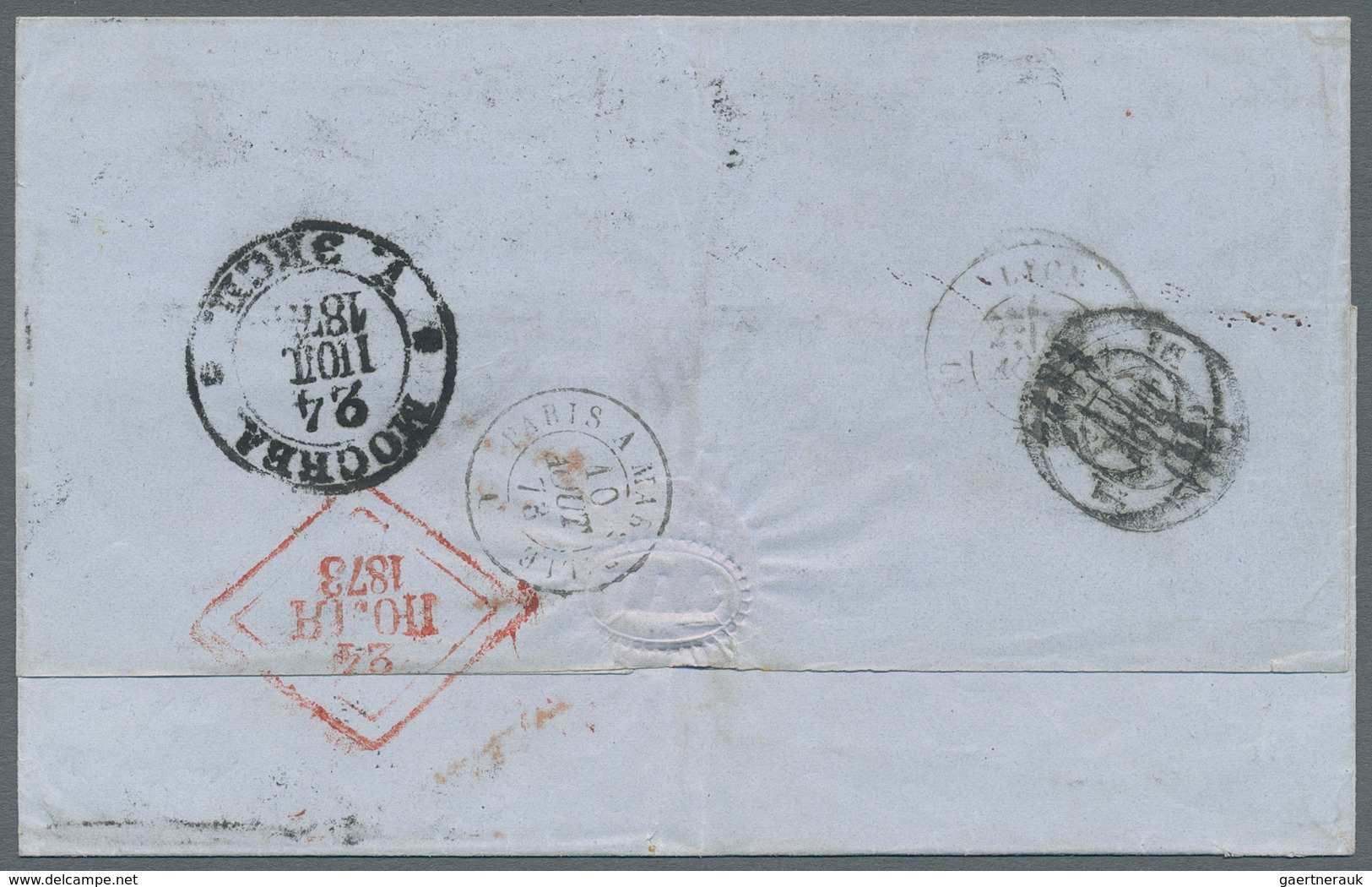 Russland: 1859/73 Five Covers Sent From Kozlov And Moscow (4x) To St. Petersburg, London, Lyon And W - Sonstige & Ohne Zuordnung