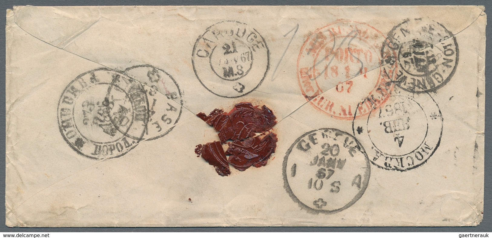Russland: 1861/72 Four Unfranked Covers All Sent From Moscow To France (3x) And To Switzerland, The - Autres & Non Classés