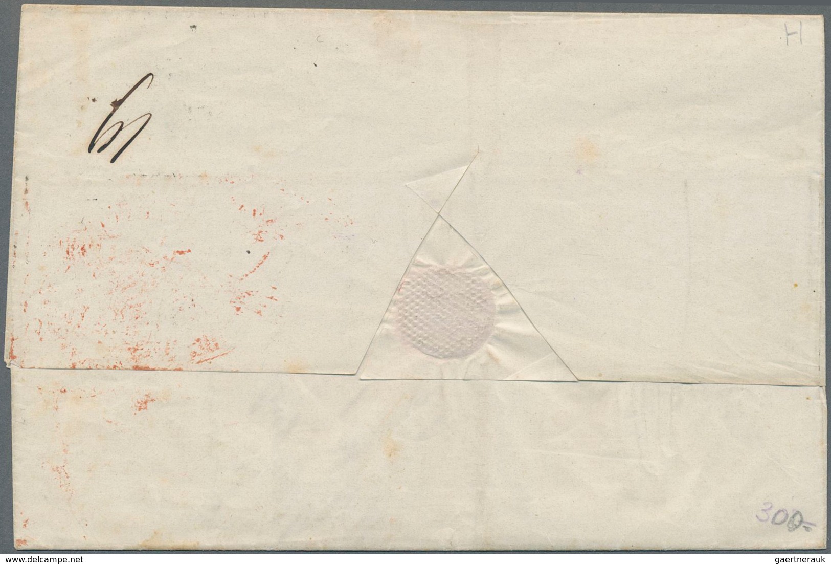 Russland: 1860 Cover With Numeral Cancel Of St. Petersburg With Oval Date Cancel "dwa Tchasa" (two O - Autres & Non Classés