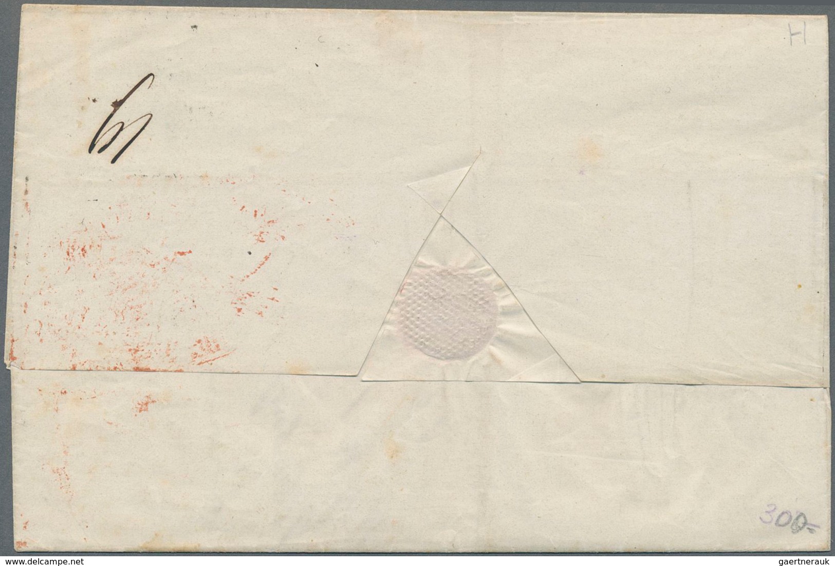 Russland: 1860 Cover With Numeral Cancel Of St. Petersburg With Oval Date Cancel "dwa Tchasa" (two O - Sonstige & Ohne Zuordnung