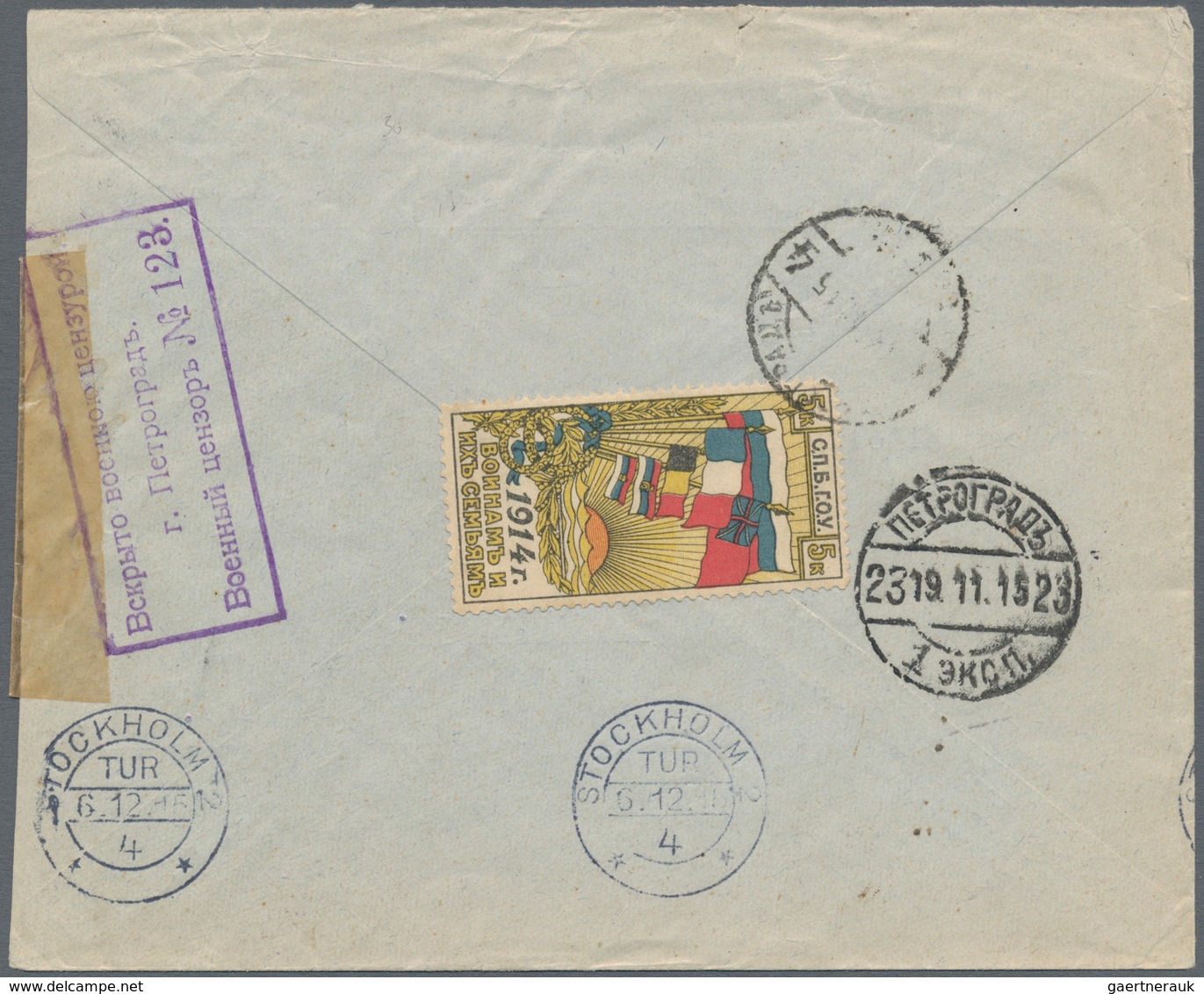 Russland: 1915 - 1925, Two Covers With Stamp Vignets. - Other & Unclassified