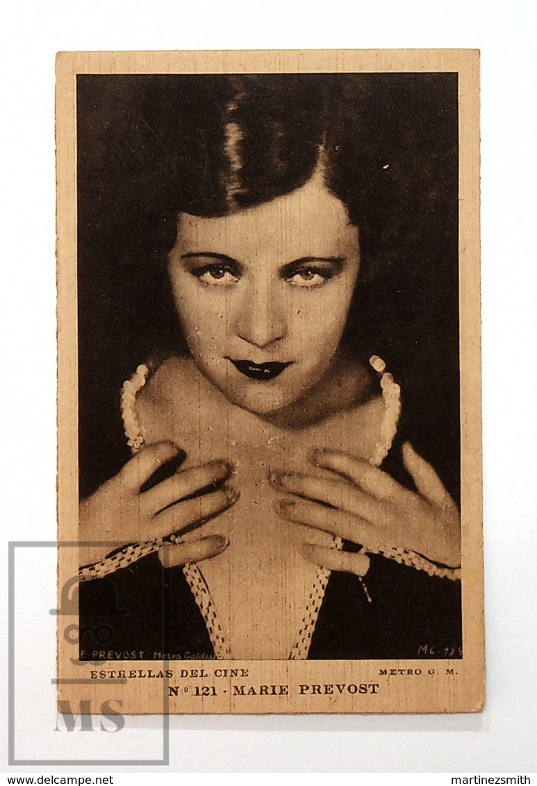 Original Early 1930's Cinema Movie Actress Postcard - Nº 121 Marie Prevost - Metro Golden Mayer MGM - Good Condition - Acteurs