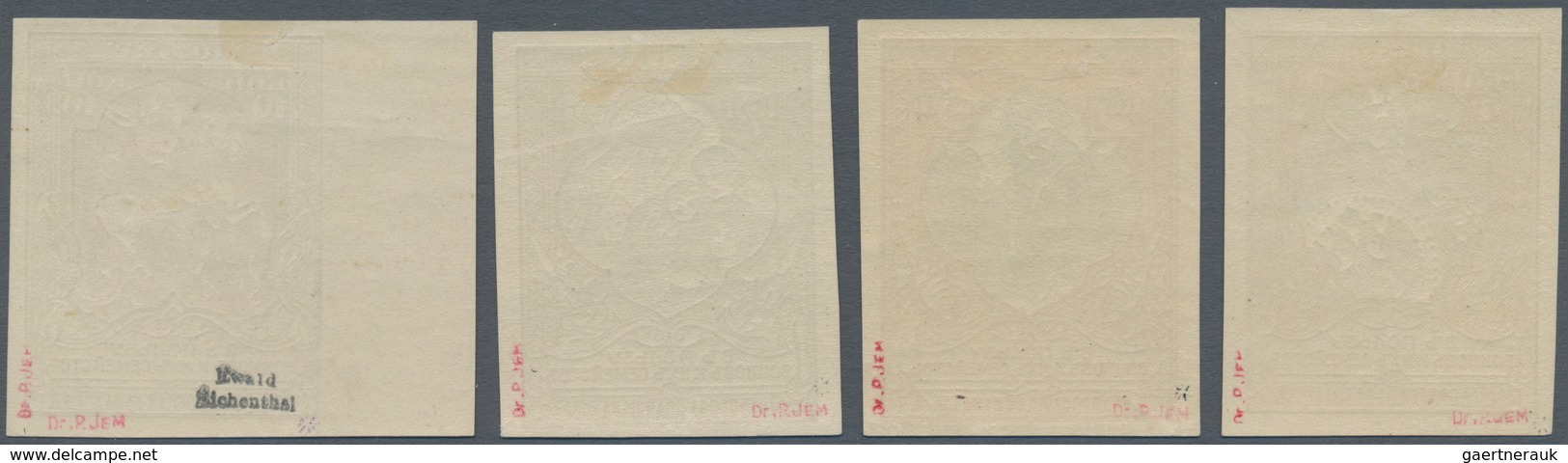 Russland: 1915, War Fund IMPERFORATE, Complete Set Of Four Values, Mint Original Gum With Hinge Remn - Other & Unclassified