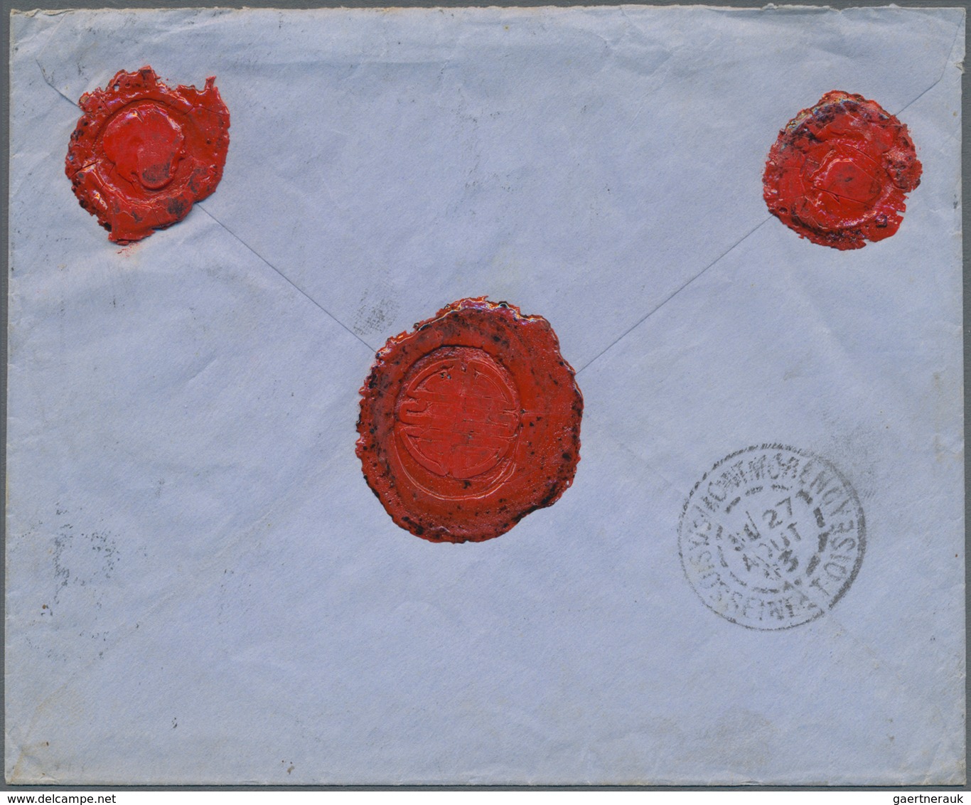 Russische Post In China: 1899, 10 K. Horizontal Pair Tied "PEKIN 21 VII 03" To Registered Cover Endo - China