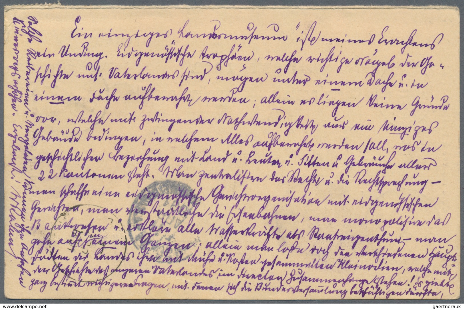 Russland - Ganzsachen: 1891 Postal Stationery Card Uprated With 2x 1 Kop. Reply Part From Kazan Via - Ganzsachen