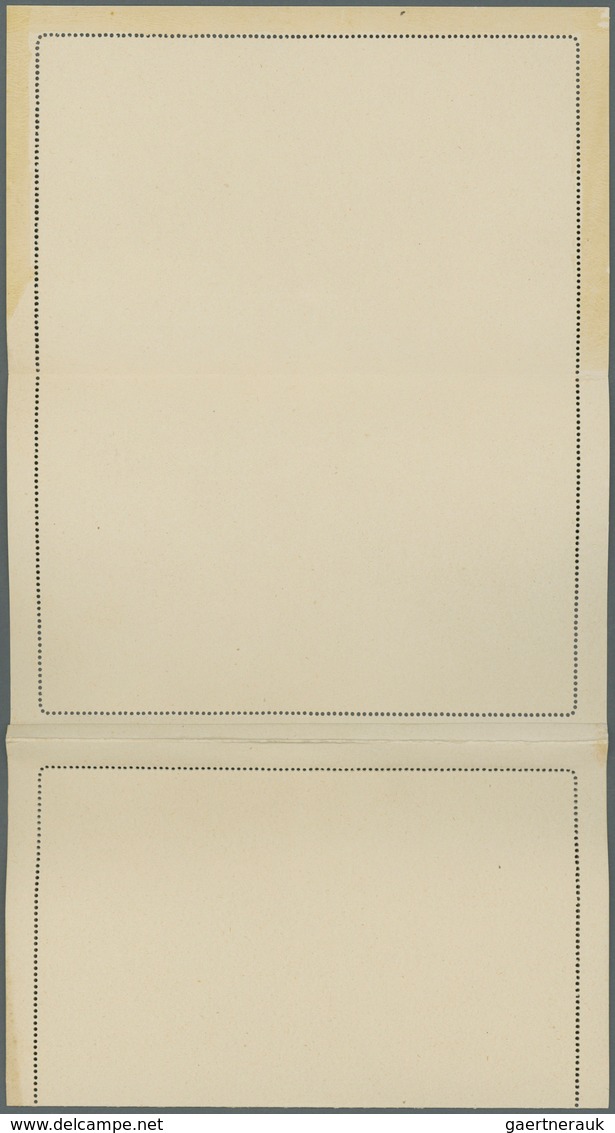 Russland - Ganzsachen: 1906, PROOF Of Stationery Letter Card With Attached Response Part, Presented - Entiers Postaux