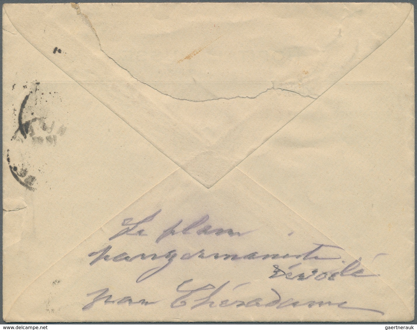 Russland - Militärpost / Feldpost: 1918. Red Cross Envelope Headed 'Hopital Russe/Pour Les Blesses M - Autres & Non Classés