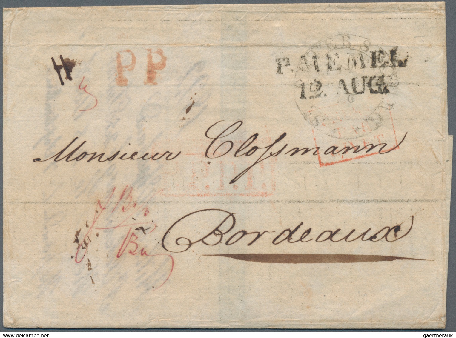 Russland - Besonderheiten: 1822. Folded Entire Addressed To France Written From St. Petersburg Dated - Autres & Non Classés