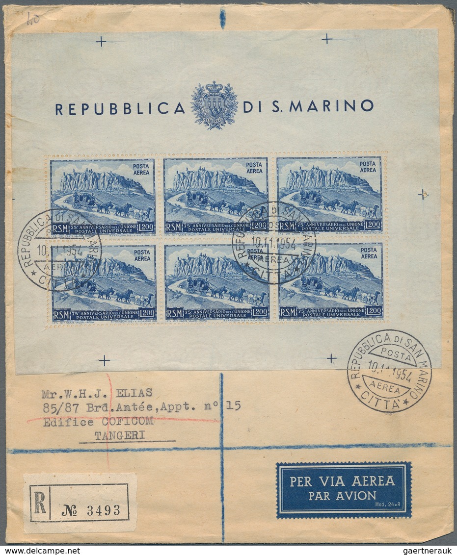 San Marino: 1954, 200 L Blue, Comb Perf 13 1/4 X 14, Isued 15th March 1951, Of The 75th Anniversary - Ungebraucht