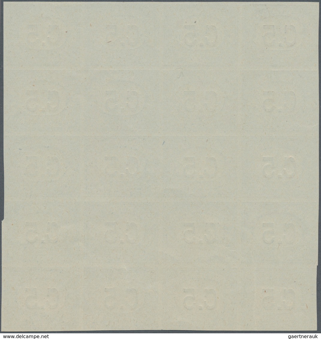 San Marino - Portomarken: 1925, 5c. Blue/brown, Imperforate Proof On Unwatermarked Ungummed Paper, B - Timbres-taxe