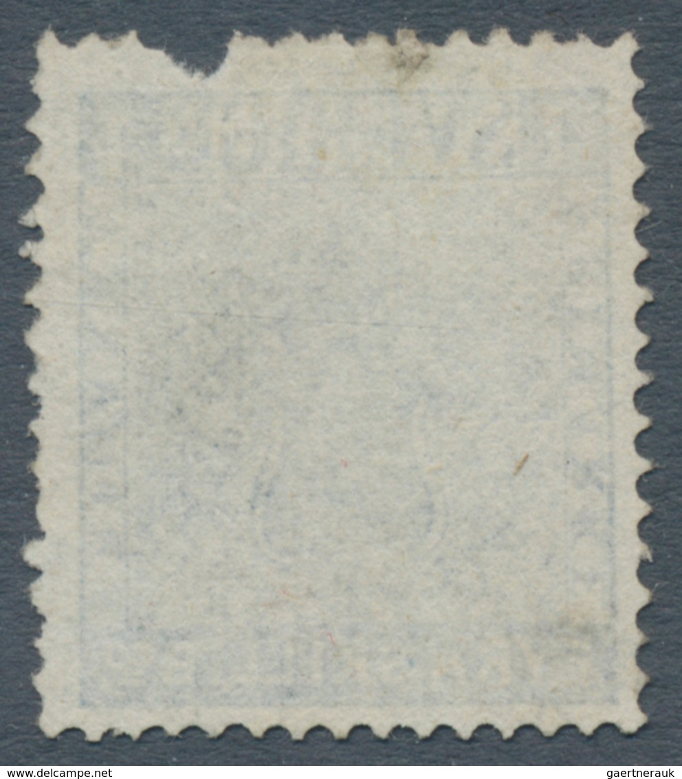 Schweden: 1855, FYRA SKILL. Bco. Blue, Fresh Colour, Unused Without, Gum, Tear At Top And One Perf. - Neufs