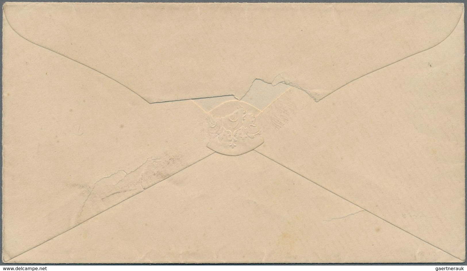 Schweden: 1855-57 8 Skill. Dull Yellow-orange Used As Single Franking On Commercial Cover From Sunsv - Neufs