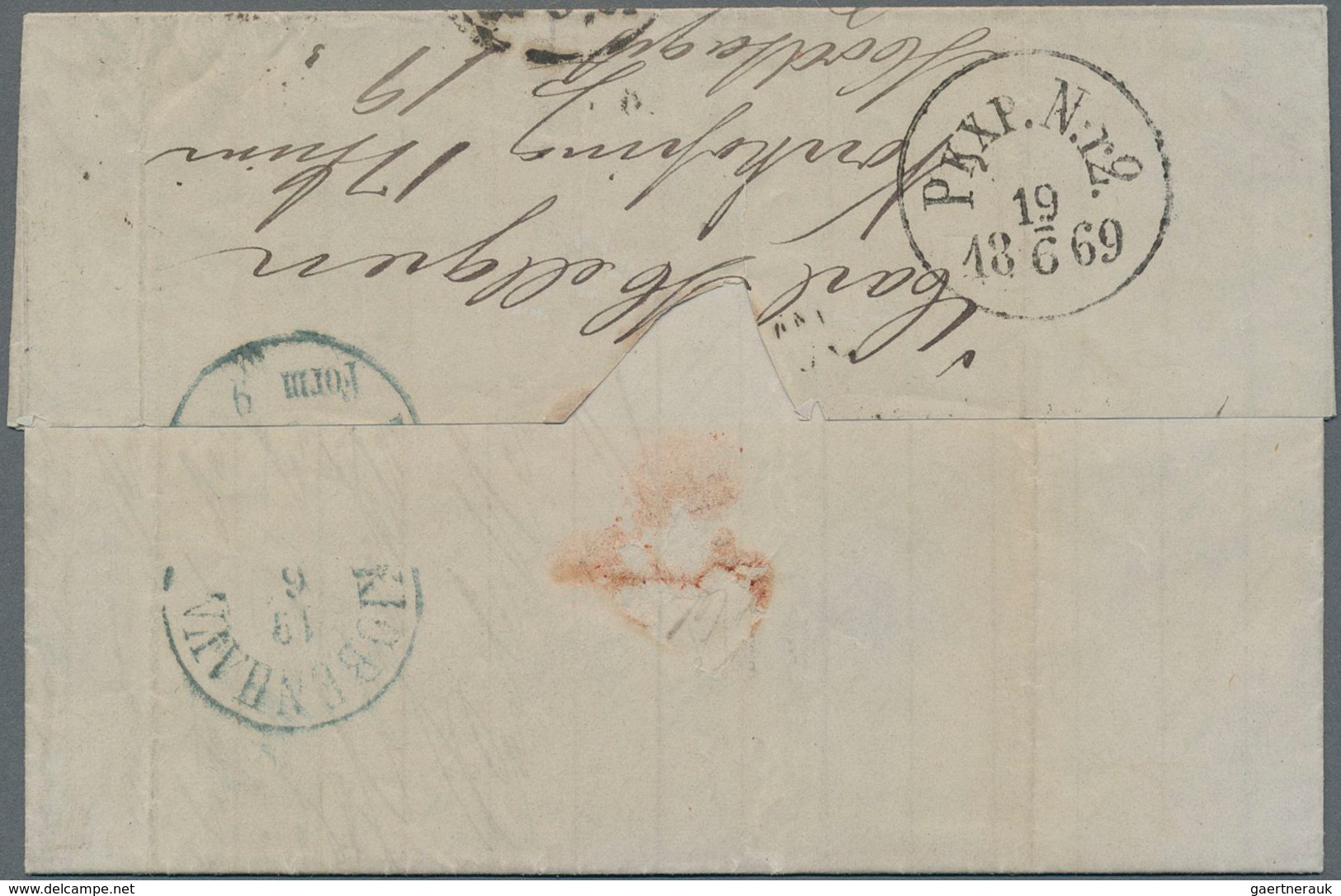 Schweden: 1869 Entire Letter From Norrköping To Copenhagen, Denmark Franked By 'Coat Of Arms' 5øre G - Unused Stamps