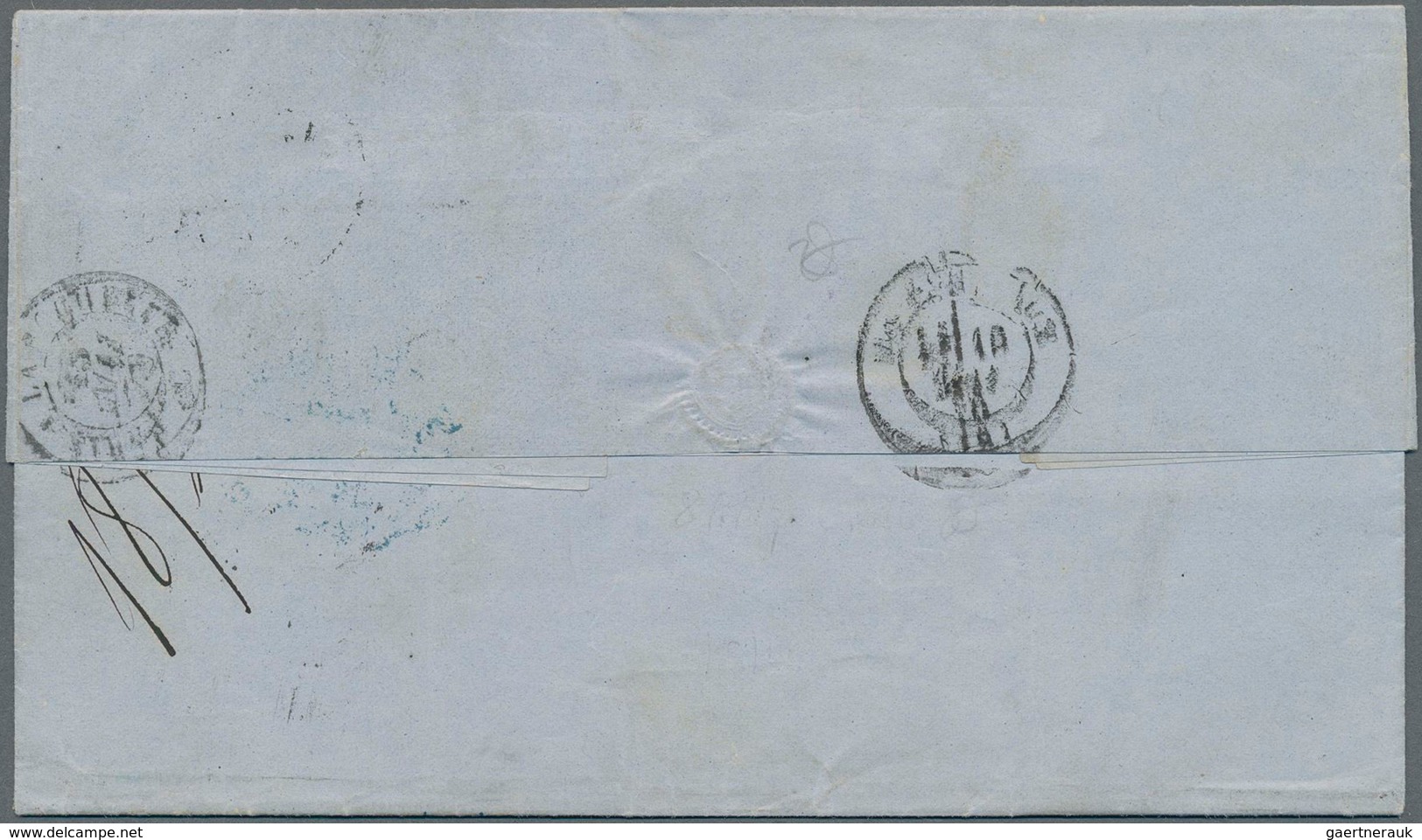 Schweden: 1870 Entire Letter From Gothenburg To La Rochelle, France Via Northern Germany In Sealed M - Unused Stamps