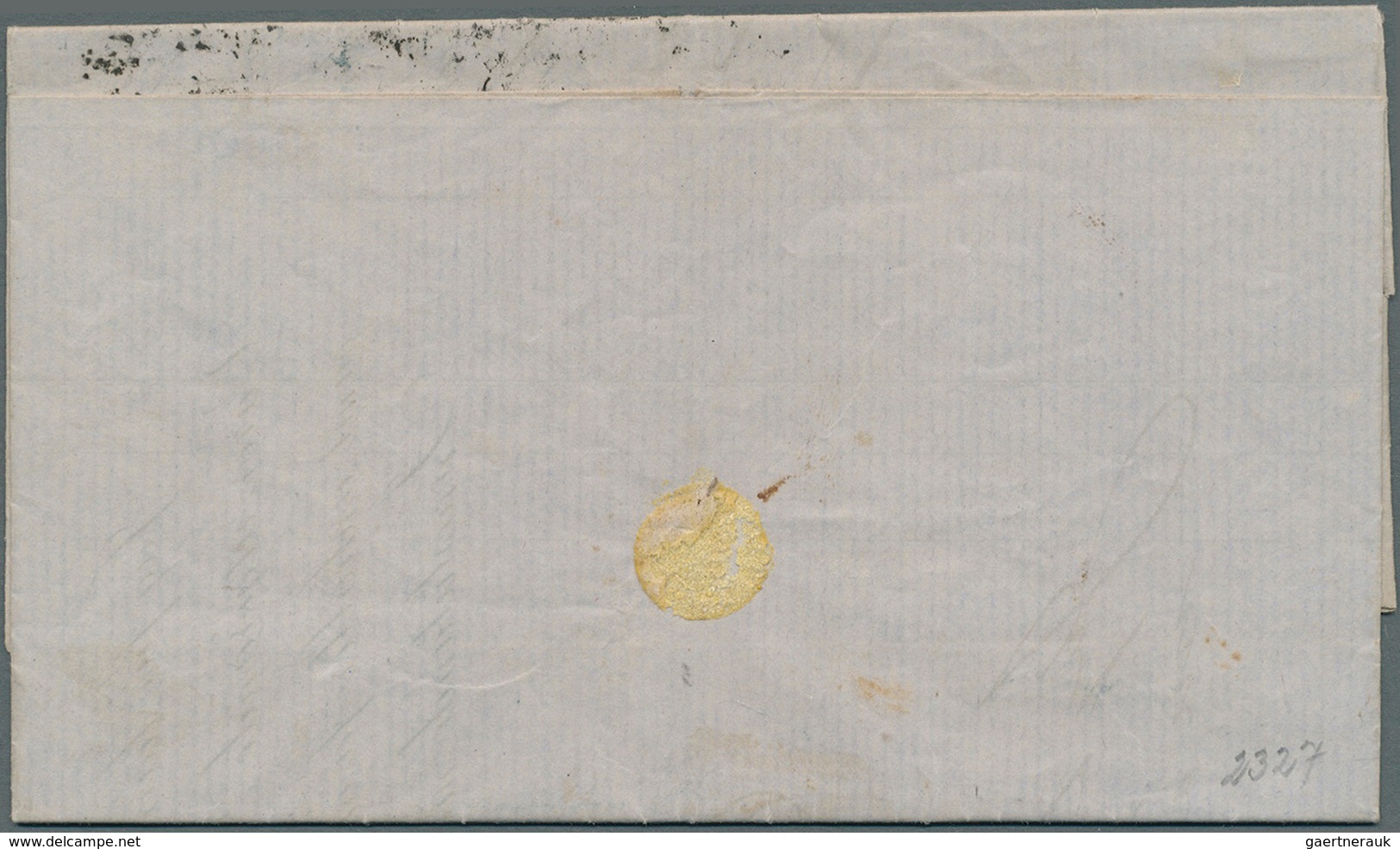 Schweden: 1874. Envelope Addressed To Tavasehu, Finland Bearing Yvert 16, 3 Ore Bistre, Yvert 18, 5 - Unused Stamps