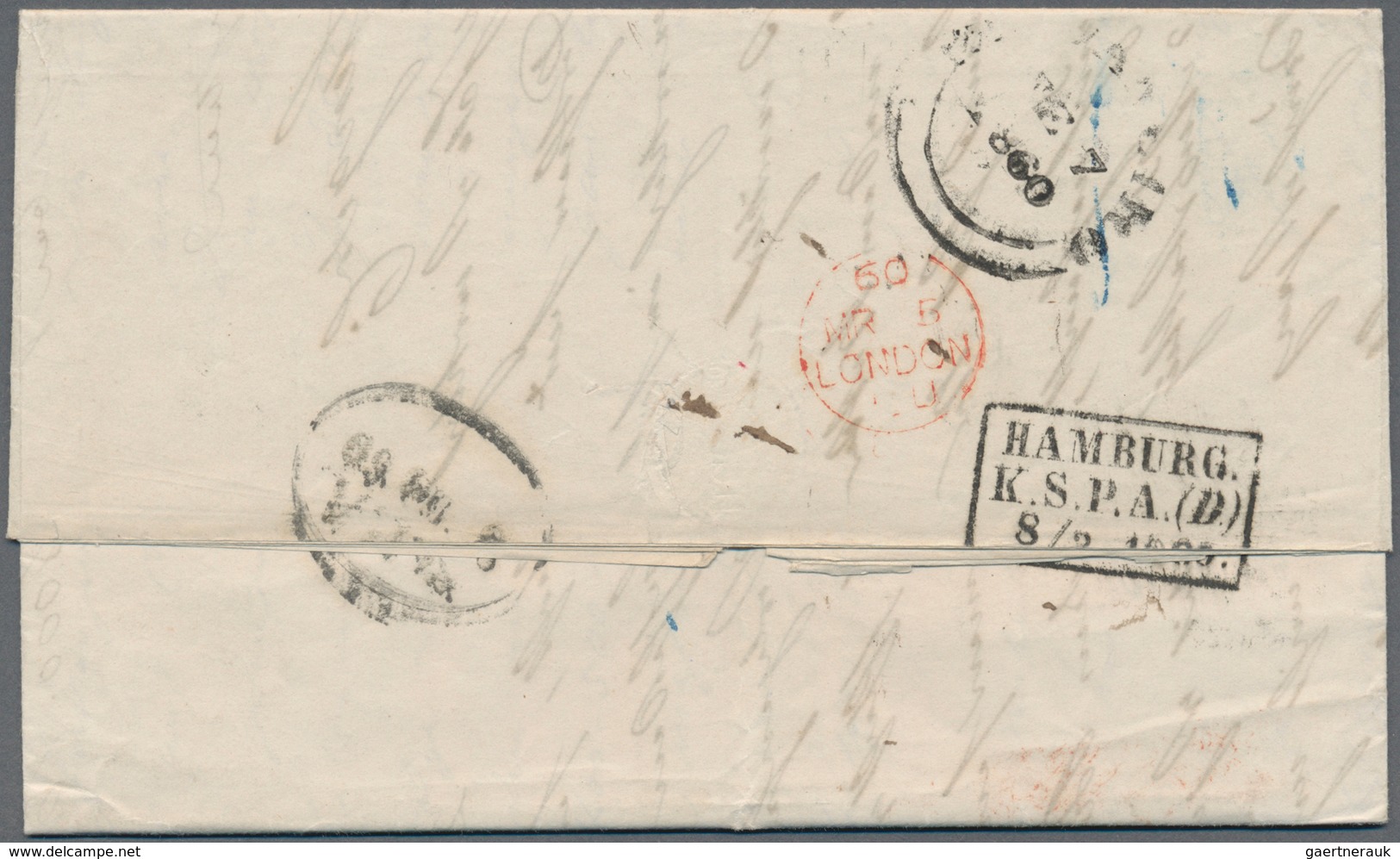 Schweden - Besonderheiten: 1860. Stampless Envelope (unpaid) Addressed To Sweden Written From Rio De - Other & Unclassified