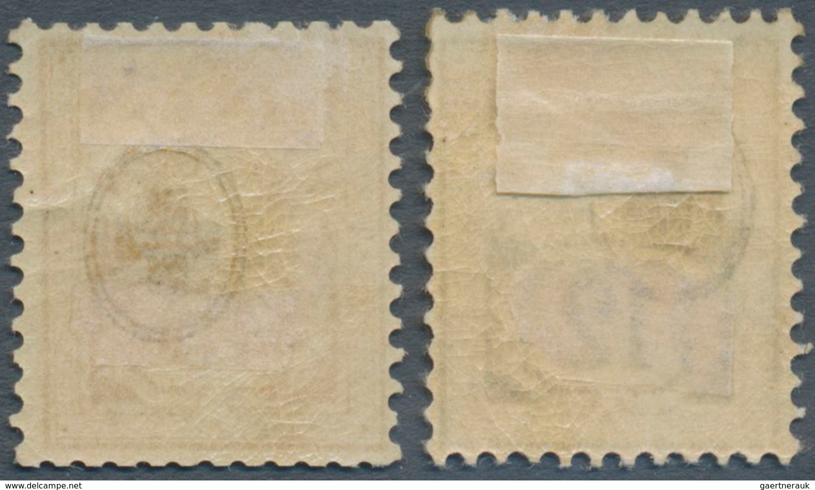 Schweiz: 1882 Ziffern 12 Rp. Und 15 Rp. Je Auf Weißem Papier, Ungebraucht Mit Großen Teilen Der Gumm - Neufs