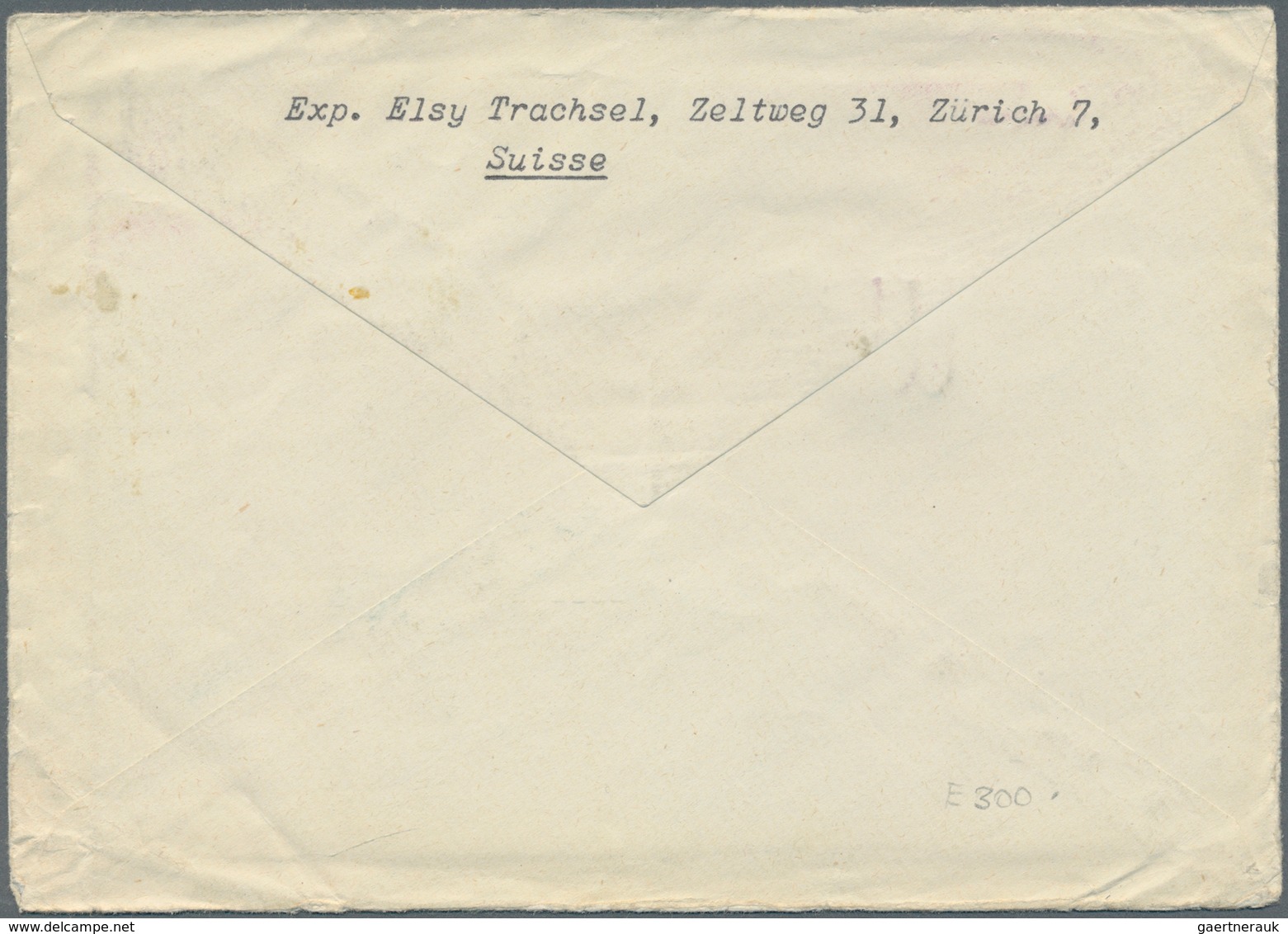 Schweiz - Besonderheiten: 1940 Brief Von Zürich An Das Jüdische Internierungslager Von Gurs In Den P - Autres & Non Classés