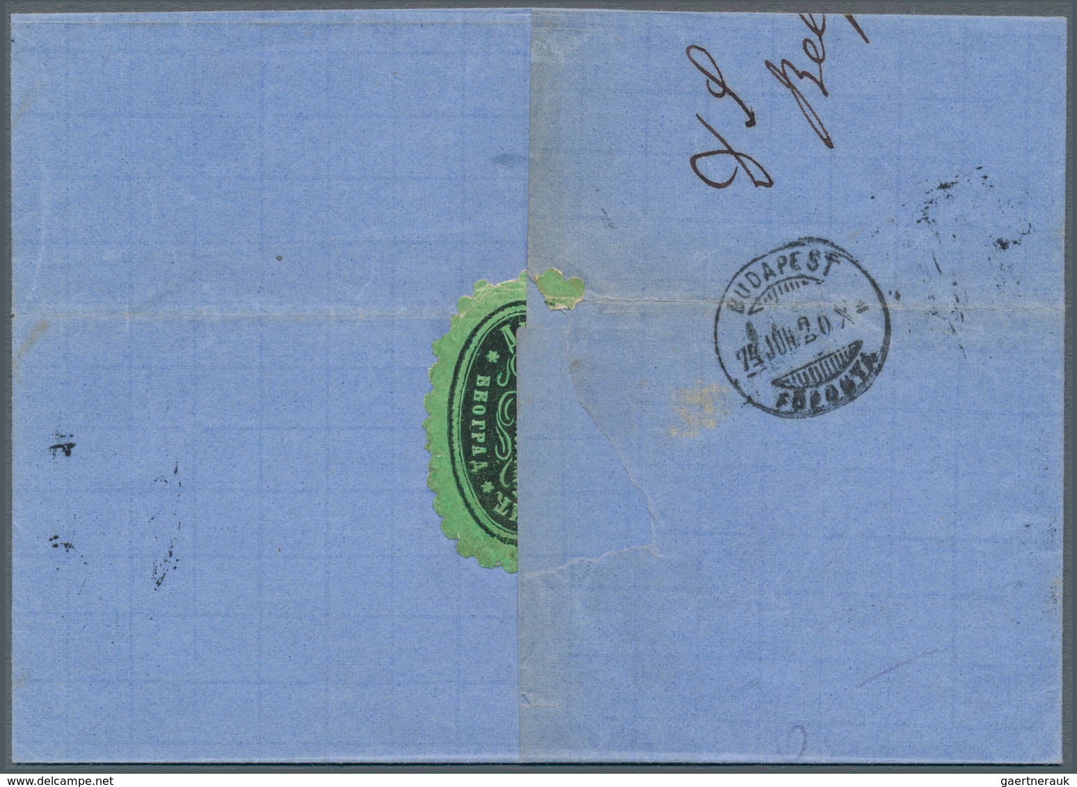 Serbien: 1874, 25pa. Rose, Single Franking On Lettersheet With Full Message From "BELGRAD 18/VI" To - Serbien