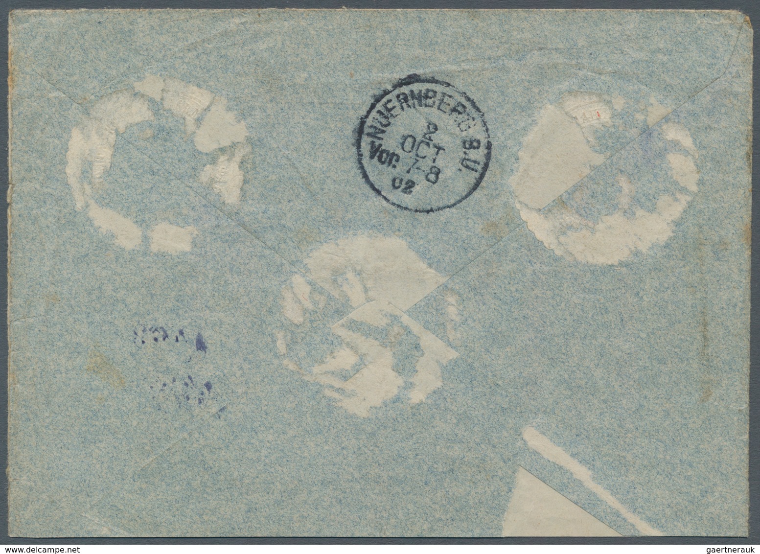 Serbien: 1902, 25pa. Ultramarine And Two Copies 50pa. Brown, Correct 1.25d. Rate On Regsitered Cover - Serbie