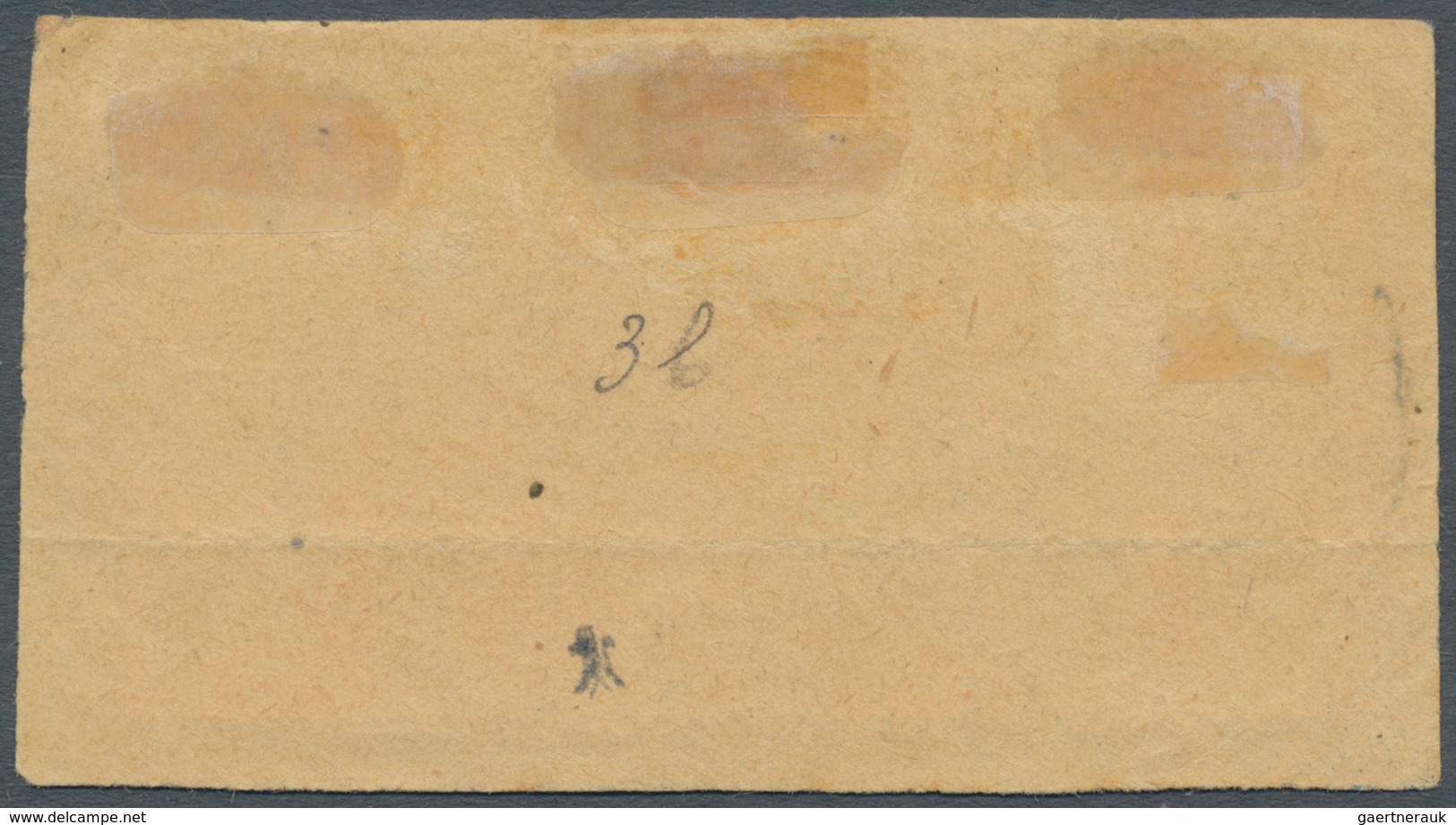 Serbien - Portomarken: 1898, 20pa. Brown, Horizontal Strip Of Three Incl. Tête-bêche Pair (few Sligh - Serbia