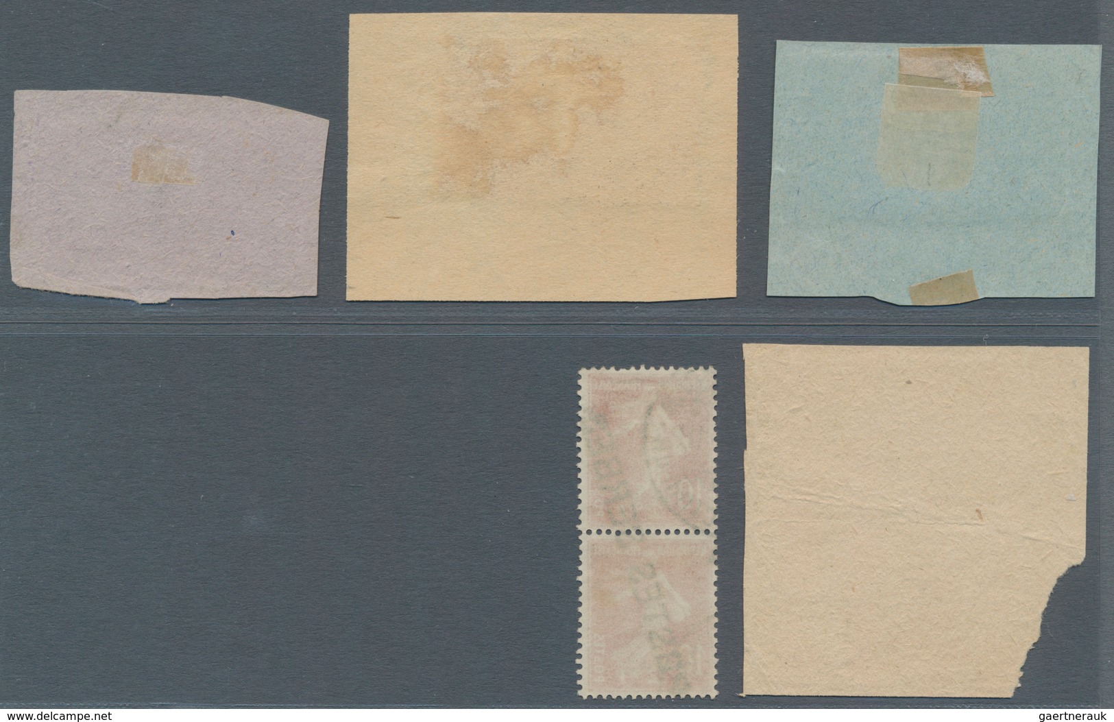 Serbien - Besonderheiten: 1916/1917, Serbian P.O. Corfu, Group Of Nine Stamps Semeuse And Merson (on - Serbie