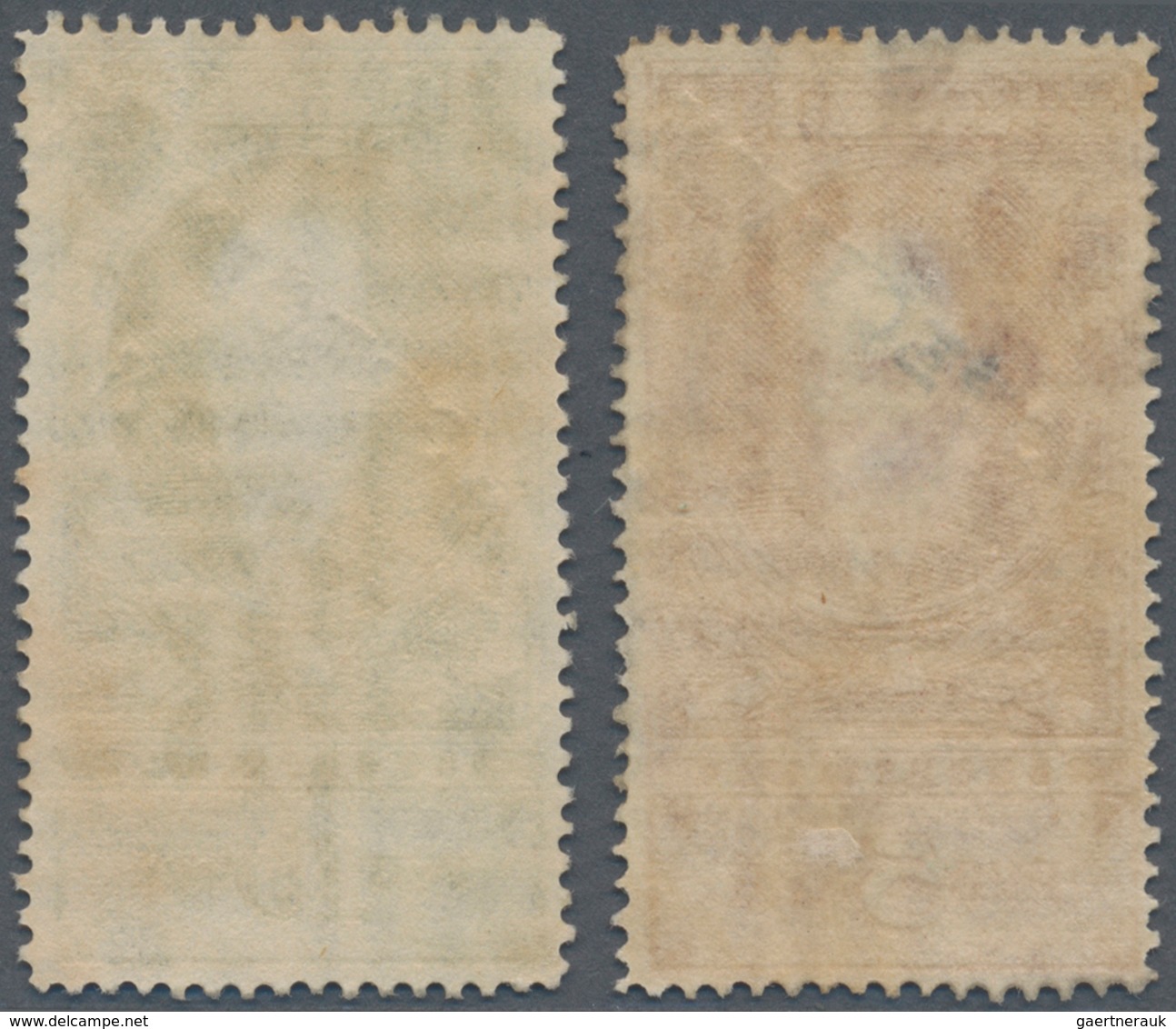 Sowjetunion: 1925, 5 R And 10 R Lenin With Black Handstamp SPECIMEN Unused, This Stamps Solved From - Lettres & Documents