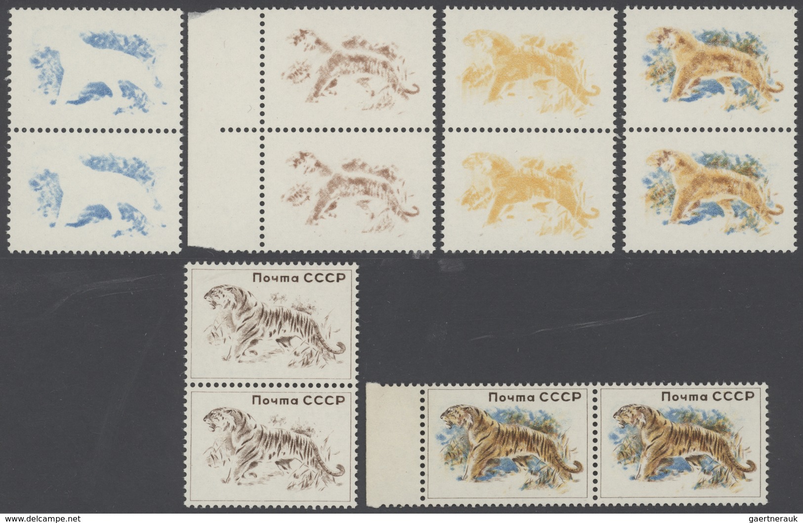 Sowjetunion - Besonderheiten: Tiger, 6 Phase Prints, Scarce! - Other & Unclassified