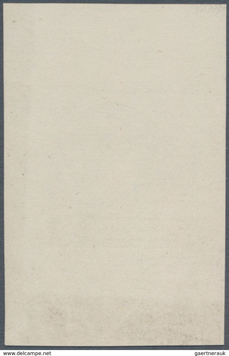 Tschechoslowakei: 1951/1952, Miner's Day, Four Dingle Die Proofs On Ungummed Paper. - Neufs