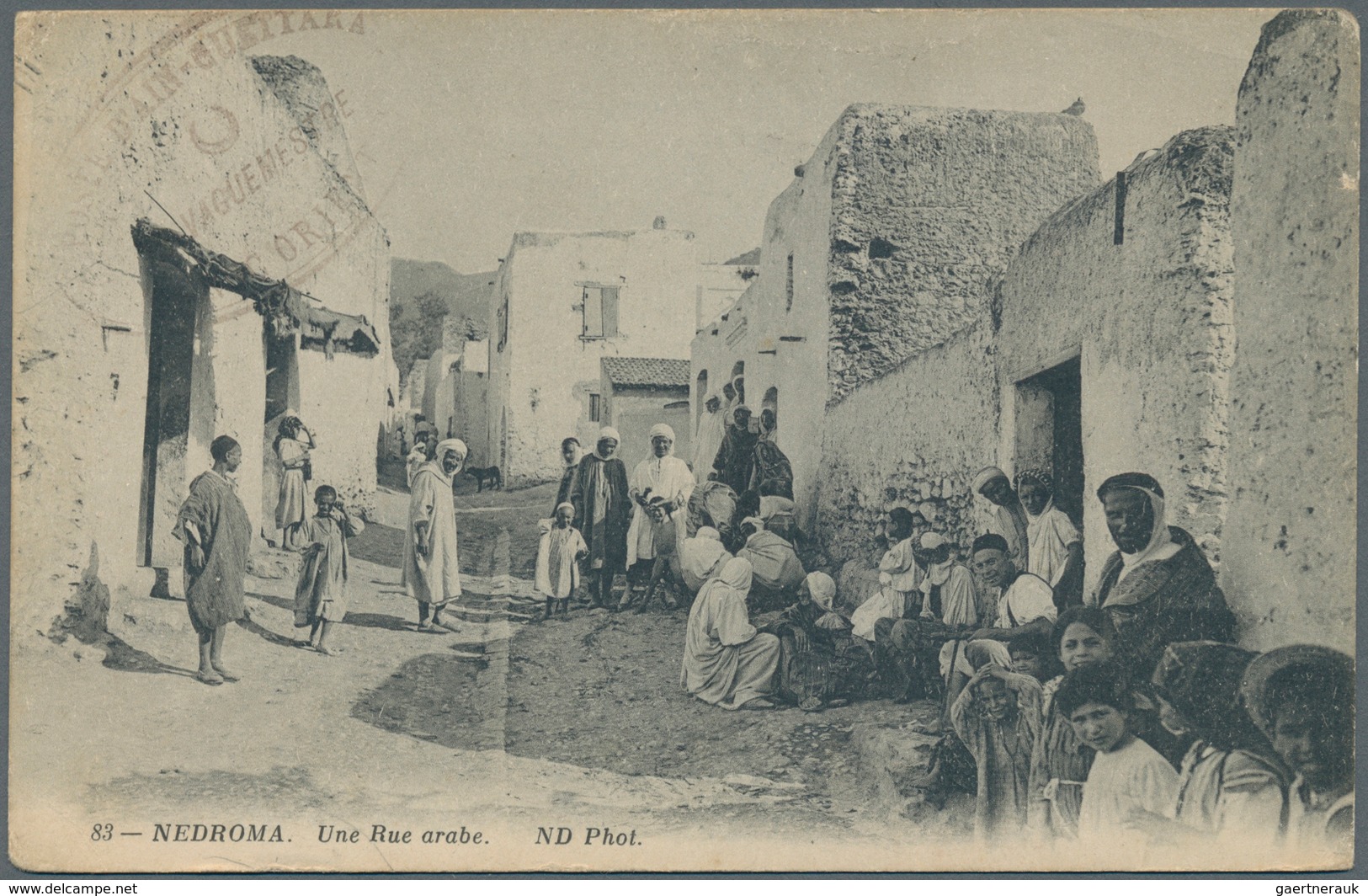 Tschechoslowakei - Besonderheiten: 1919. Picture Post Card Of 'Rue Arabe, Nedroma' Written From Outa - Autres & Non Classés