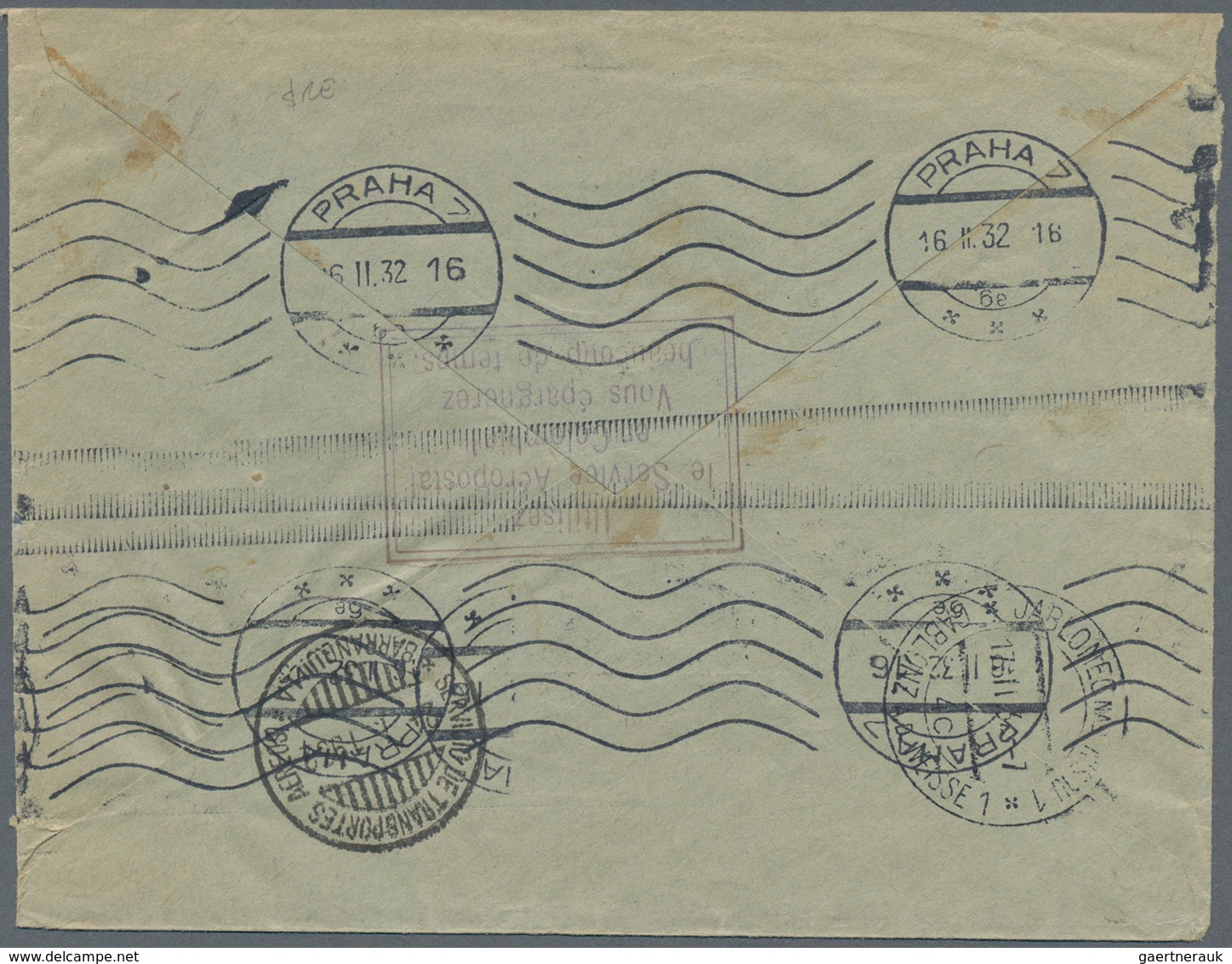 Tschechoslowakei - Besonderheiten: 1932, INCOMING MAIL: Scadta/Columbia 30 C Bright Blue Airmail Sta - Autres & Non Classés