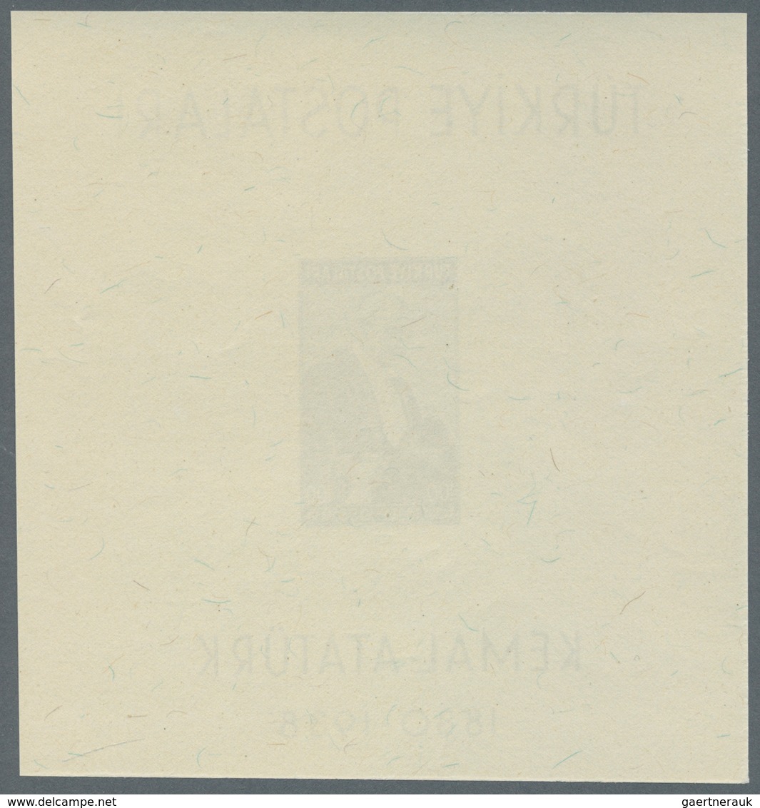 Türkei: 1940, Death Anniversary Of Kemal Ataturk, Souvenir Sheet IMPERFORATE, Size 103:107 Mm, Unmou - Neufs