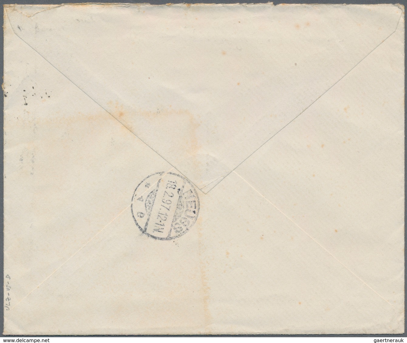 Türkei - Stempel: 1897 "TRABLUS SAM" (Isfila #6 RR) Postmark Of TRIPOLI SYRIA On Cover Franked With - Autres & Non Classés