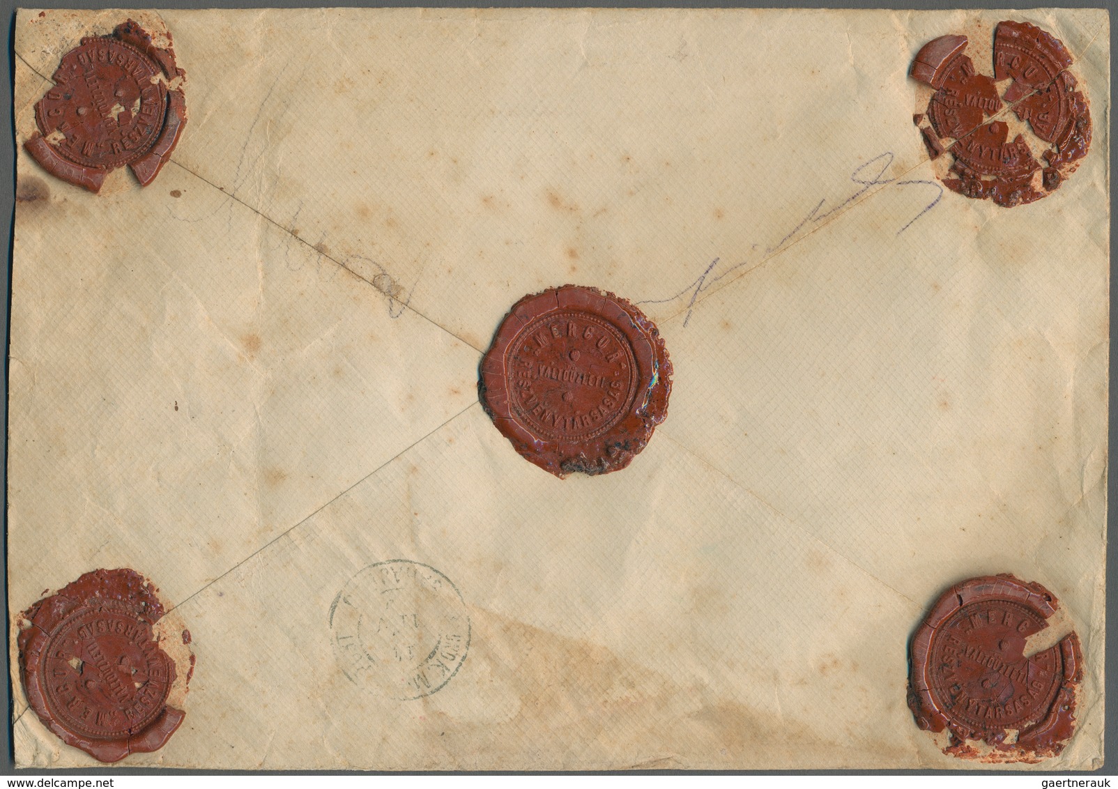 Ungarn: 1909, Large “MERCUR” Money Envelope To An Address In Bosnia And Herzegovina, Value Enclosed - Lettres & Documents