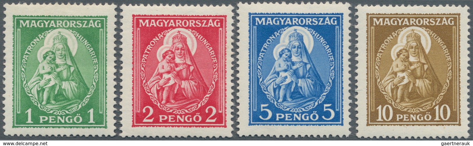 Ungarn: 1932, Tadellose Postfrische Serie "Patrona Hungariae" (Mi. E 420.-) - Covers & Documents