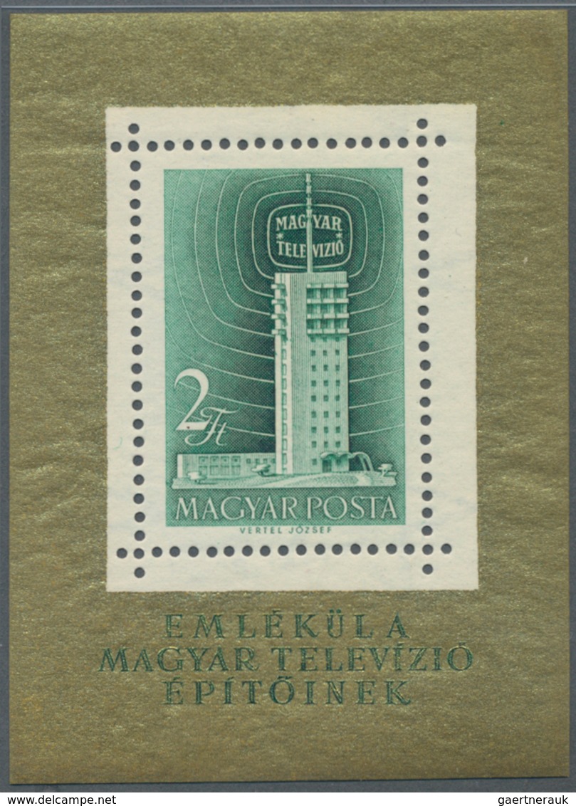 Ungarn: 1949/1951, Postfrische Gezähnte Blockausgaben "Geb. Stalin", "Ungarische Briefmarken", "Welt - Lettres & Documents