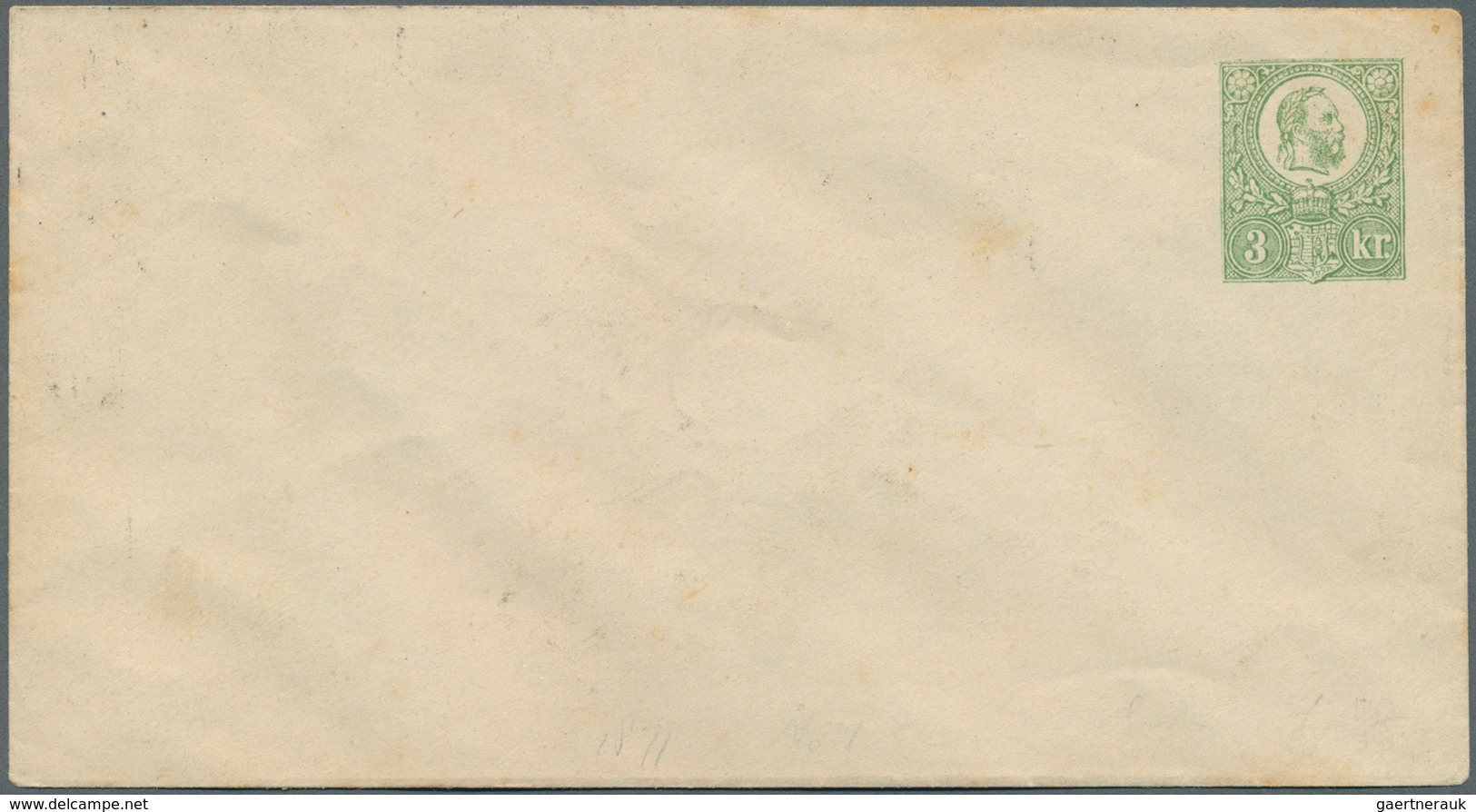 Ungarn - Ganzsachen: 1871, 3 Kr Green And 15 Kr Brown Postal Stationery Covers Unused - Entiers Postaux