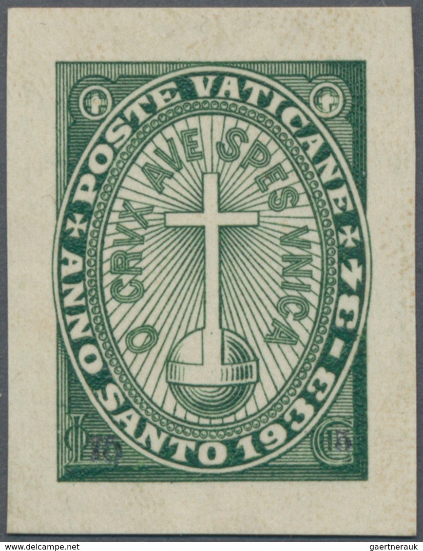 Vatikan: 1933, Extraordinary Holy Year, Proof Of Design In Different Color And Design. ÷ 1933, Anno - Unused Stamps