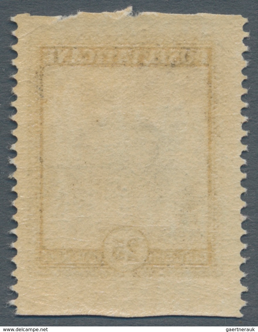 Vatikan: 1933, 25 C Dark Olive/black, Horizontally Imperforated, Mint Never Hinged, Together With Bl - Unused Stamps