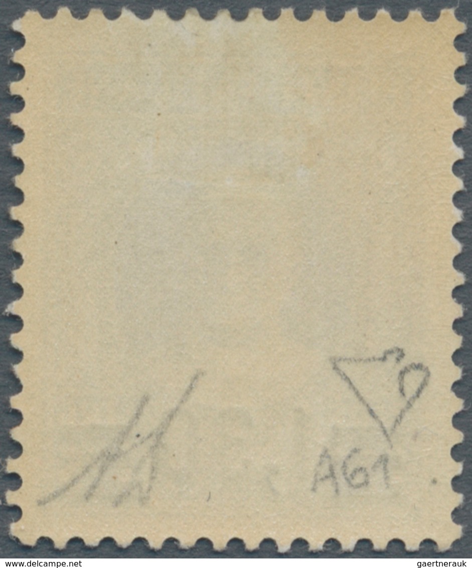 Vatikan: 1934, 1,30 L On 1,25 L Blue Provisional Definitive, Second Printing, Surcharge With Additio - Ungebraucht