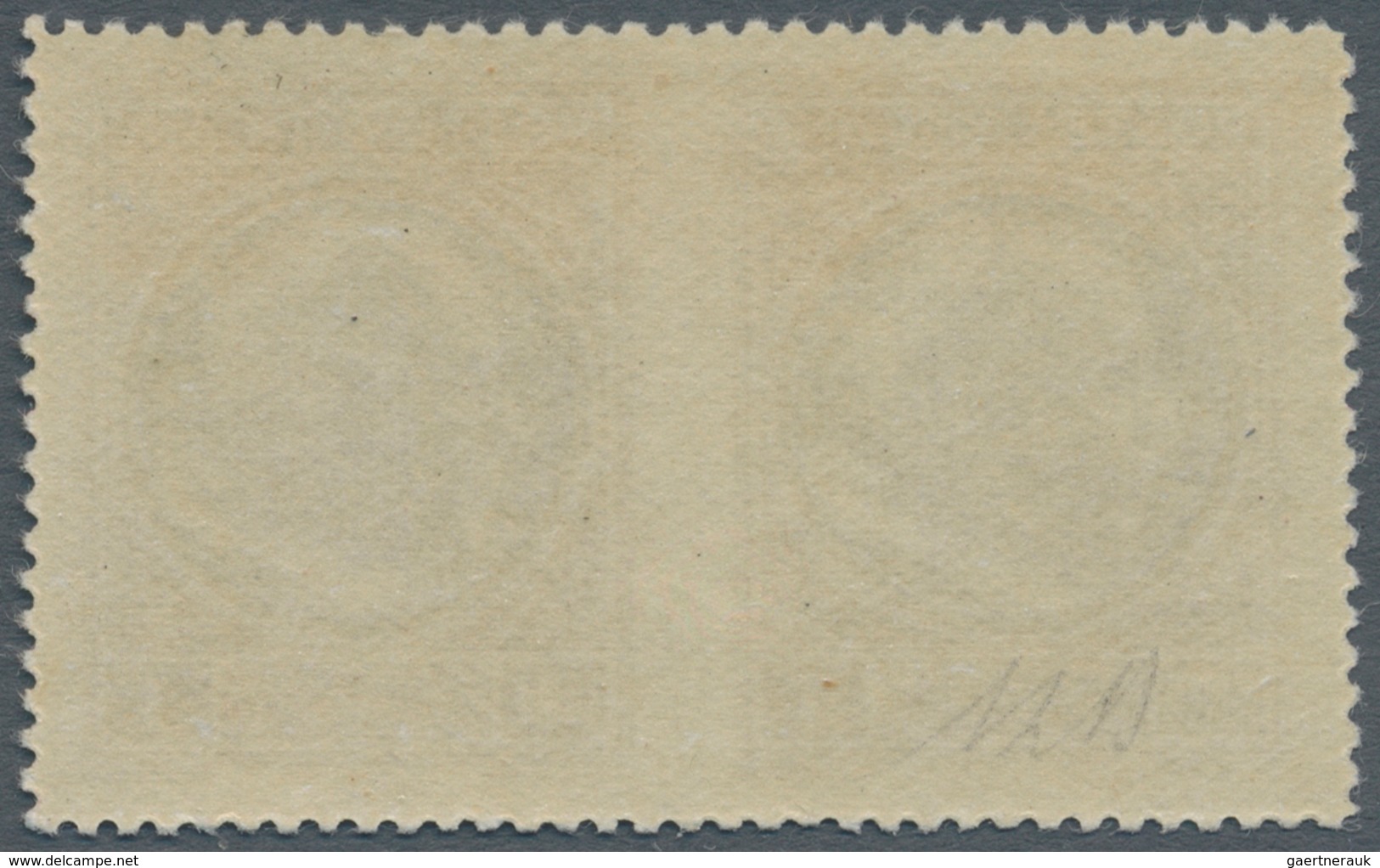 Vatikan: 1945, 1 L Brown/black, Horizontal Pair With Vertically Imperforated Center, VF Mint Never H - Ungebraucht