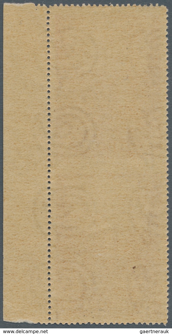 Vatikan: 1945, 3 L Carmine "war Victims Relief", Vertical Pair From Right Margin, Horizontally Imper - Ungebraucht