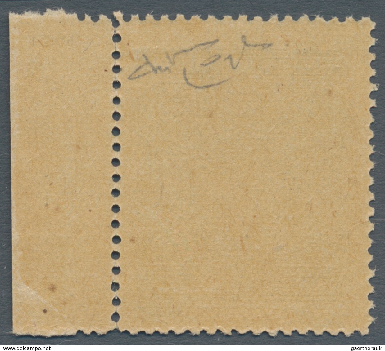 Vatikan: 1945, 20 C On 5 C Slate-grey From Right Margin With INVERTED Overprint. VF Mint Never Hinge - Neufs